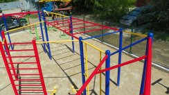 Площадка для воркаута в городе Новосибирск №2358 Средняя Современная фото